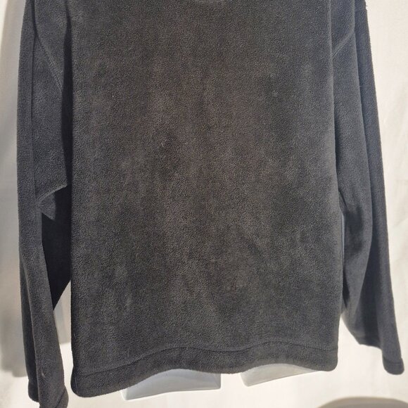 BASIC EDITIONS fleece sweatshirt black in size 2-XL - Picture 5 of 9